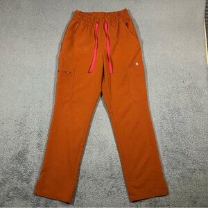 FIGS Women High Waisted Yola Skinny Pants Women’s XS/P Orange #1601